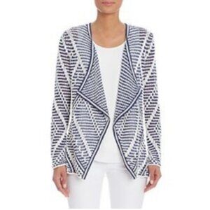 Nic+Zoe Women's Prism Stitch Waterfall Open Front Cardigan Sweater Size 3X
